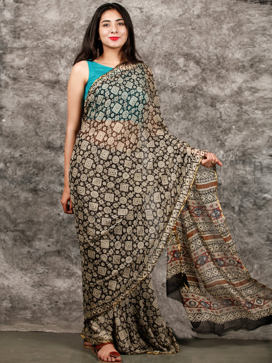 Buy Black Sarees for Women by Siril Online | Ajio.com