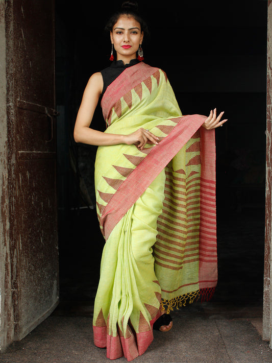 Linen Silk Saree (adi76824)