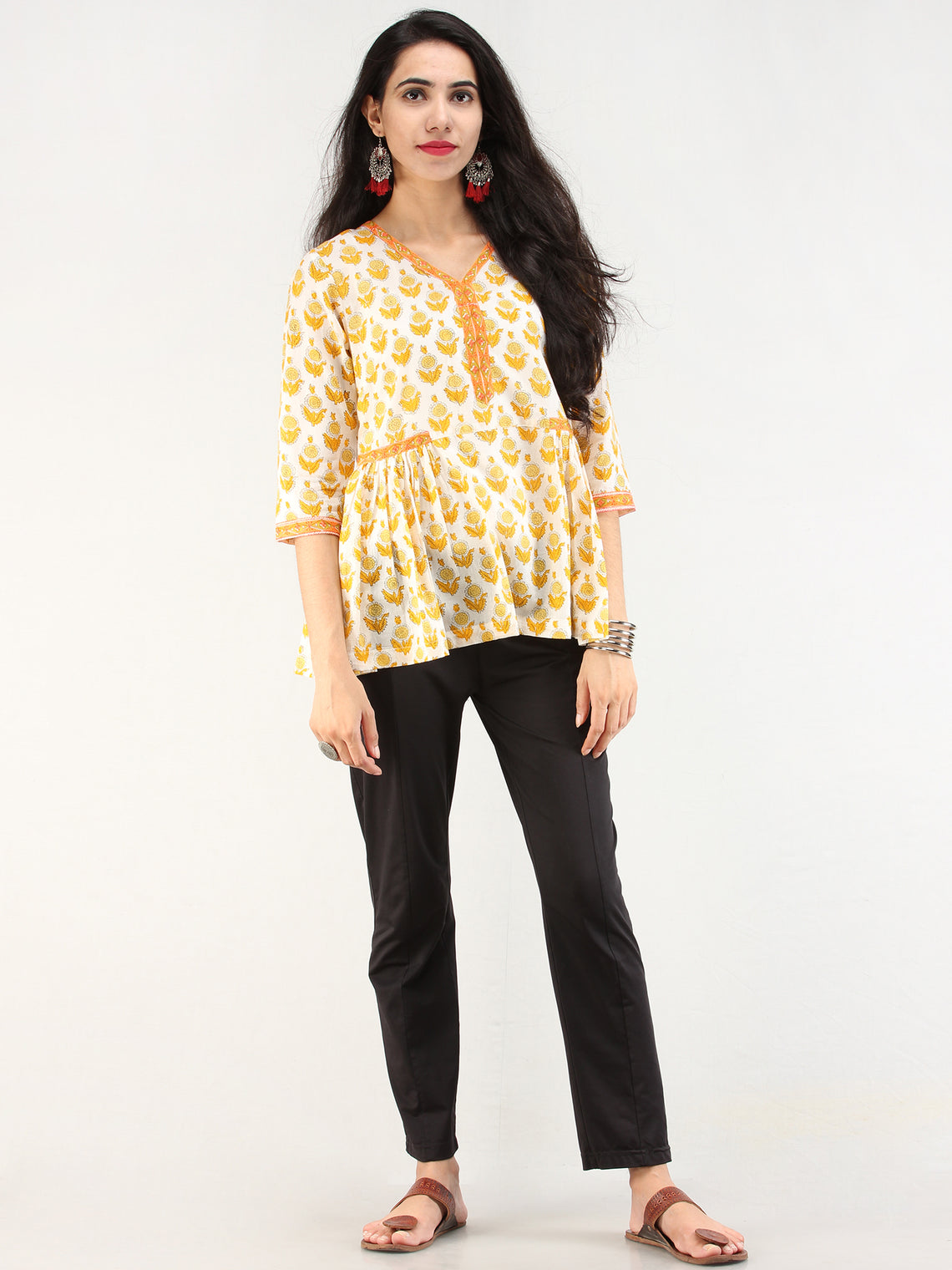 Rangrez Diwa - Cotton Top - T76F2173 – InduBindu