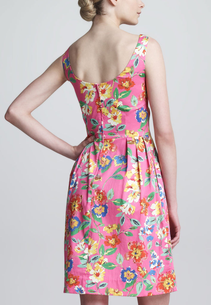 Kate Spade Pink Sonja Floral Print Mini Dress Wardrobista Com