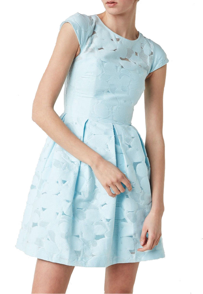 ted baker blue and white dress