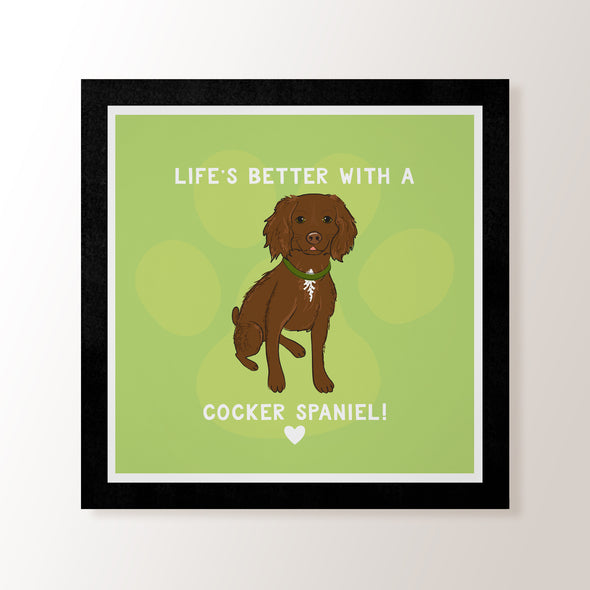 Brown Cocker Spaniel - Art Print