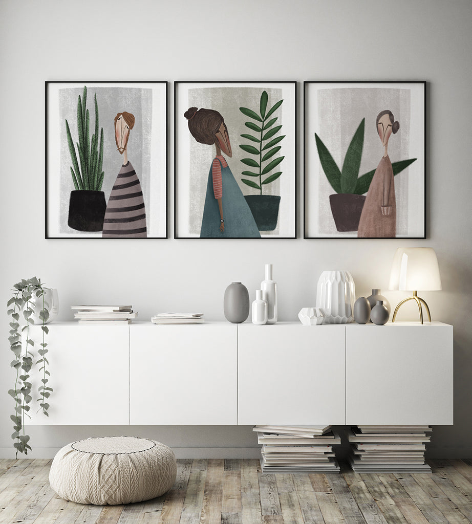 abstracte poster minimaal interieur