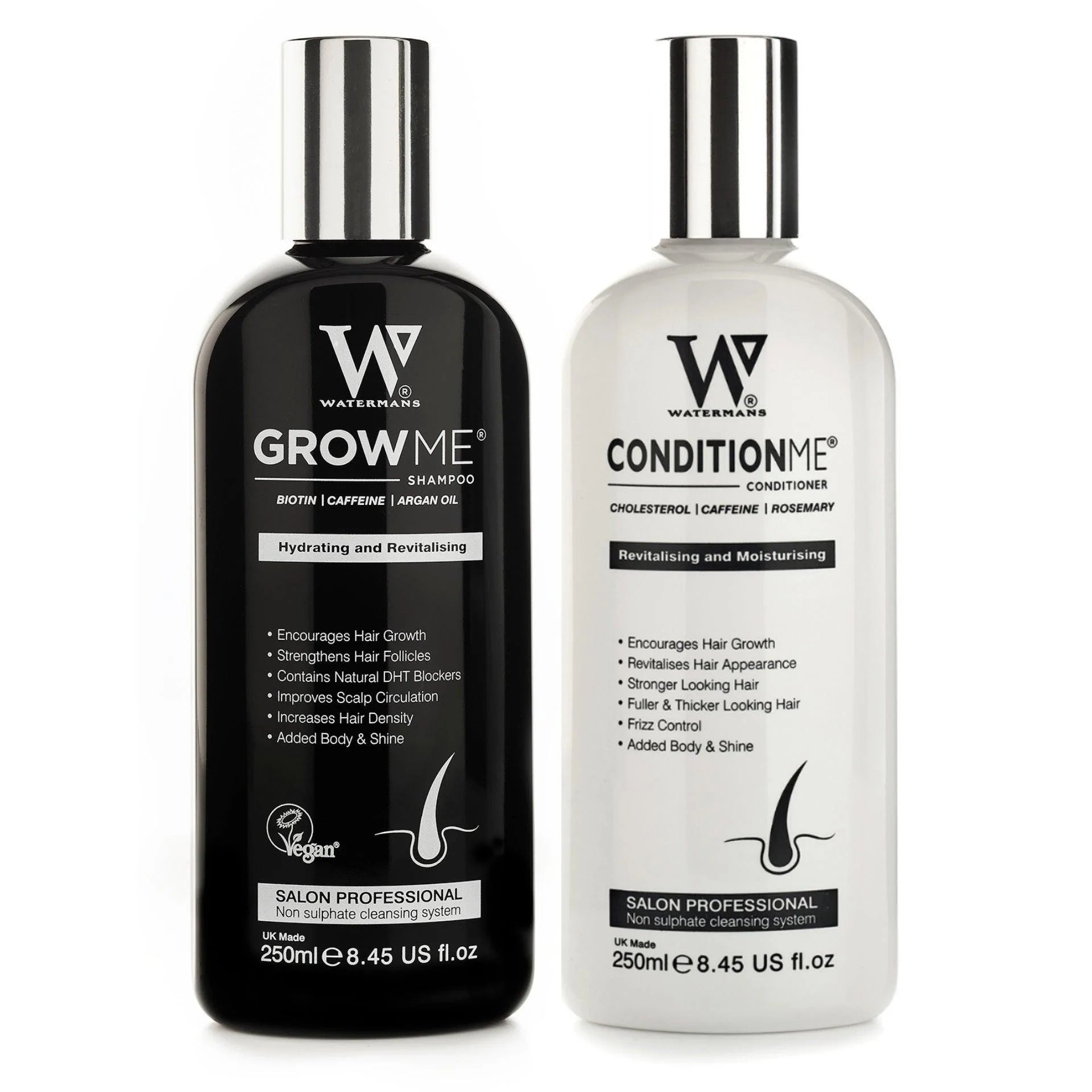 Watermans Hair Growth Shampoo and Conditioner set | Hair Loss