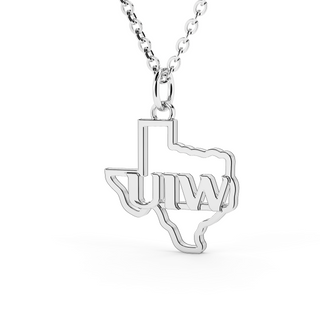 Stainless University of Mary Hardin Baylor Umhb Texas Pendant