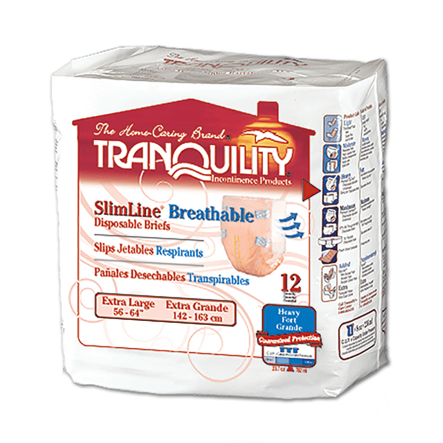 Tranquility Bariatric 3XL Disposable Briefs (2190) Cotton-Feel (PL790)  €18.95