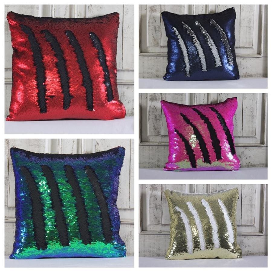 Double Color Sequin Pillow Cases