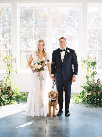 Parisian Inspired Wedding Silver Velvet Ribbon by The Lesser Bear Florals Old Slate Farm Photo Henry Photography Planning and Design Auburn and Ivory Creative