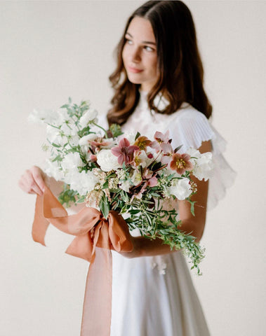 Silk Ribbon by The Lesser Bear Photo by Folchi Creative Florals by Stem Floral