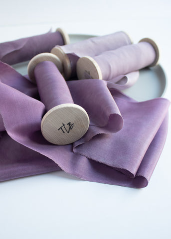 Purple Silk Ribbons by The Lesser Bear