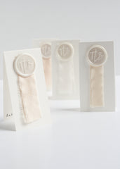 Samples of White and Light Pink Ribbon by The Lesser Bear