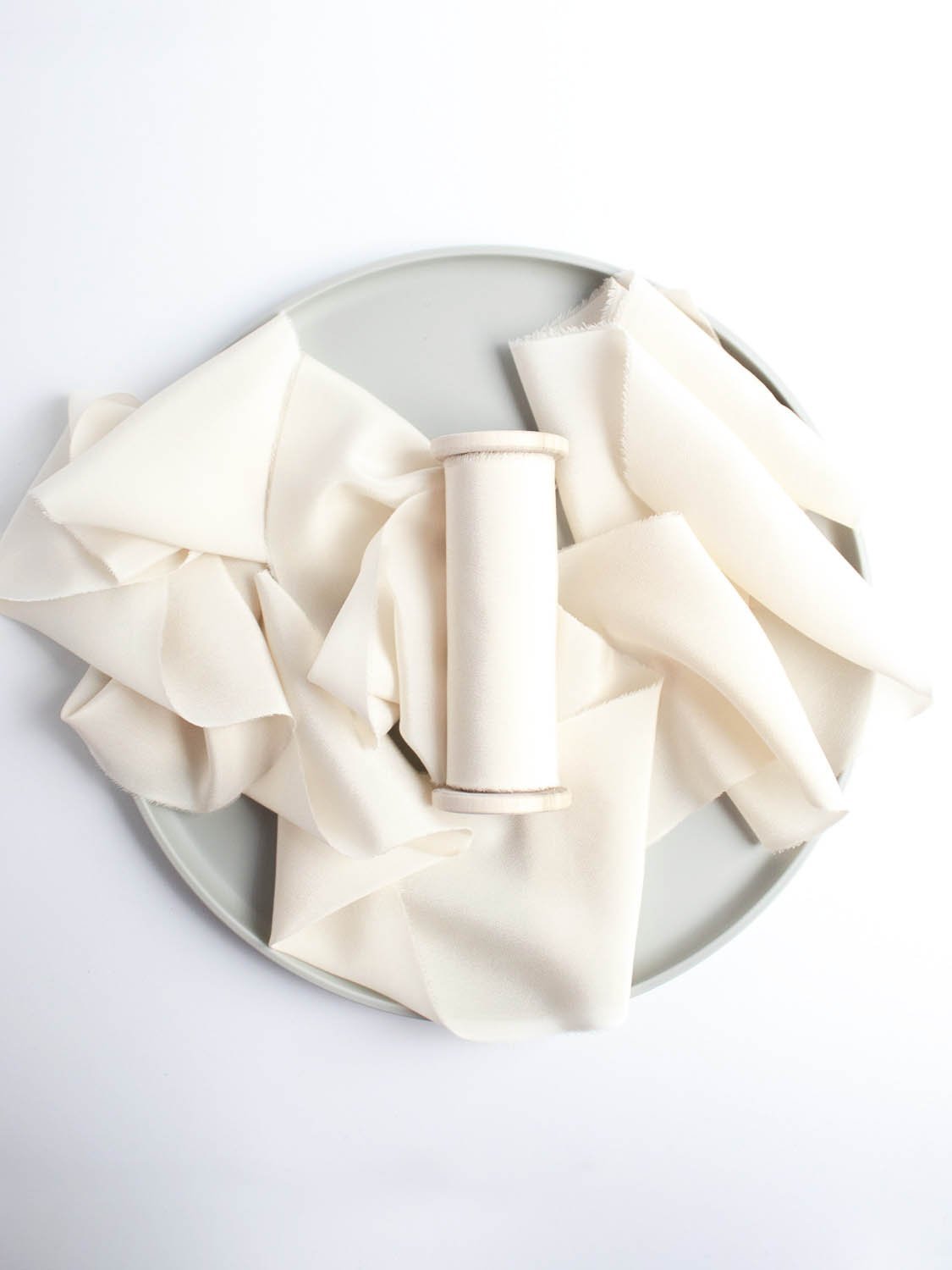 Alabaster - Classic Crepe Silk Ribbon – HoneySilks & CO