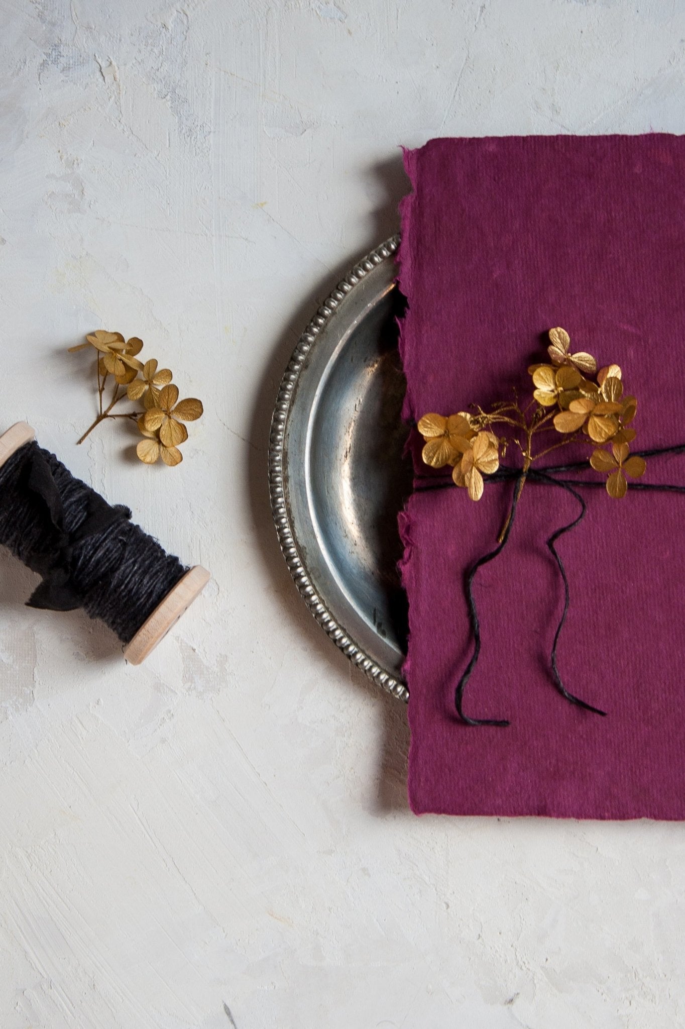 Rose Spun Silk Ribbon Twine - The Lesser Bear