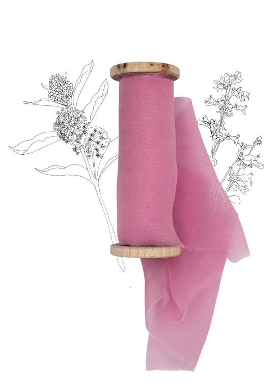 Pale Rose, pink silk ribbon – Nettle + Silk