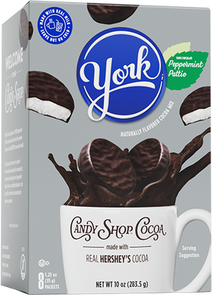 YORK Peppermint Pattie cocoa mix. - 10oz - The Head Nut