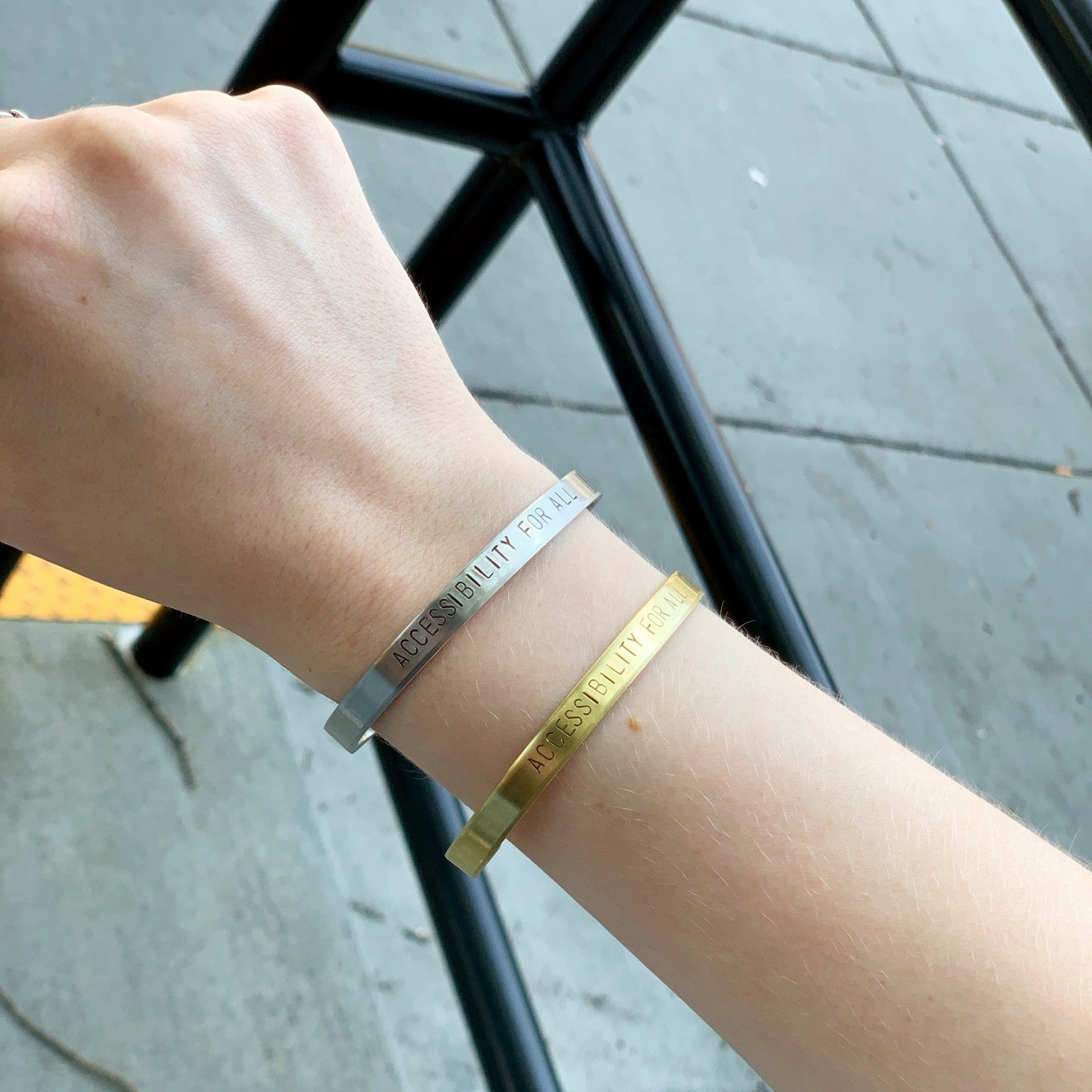 Accessibility For All Stamped Bracelet