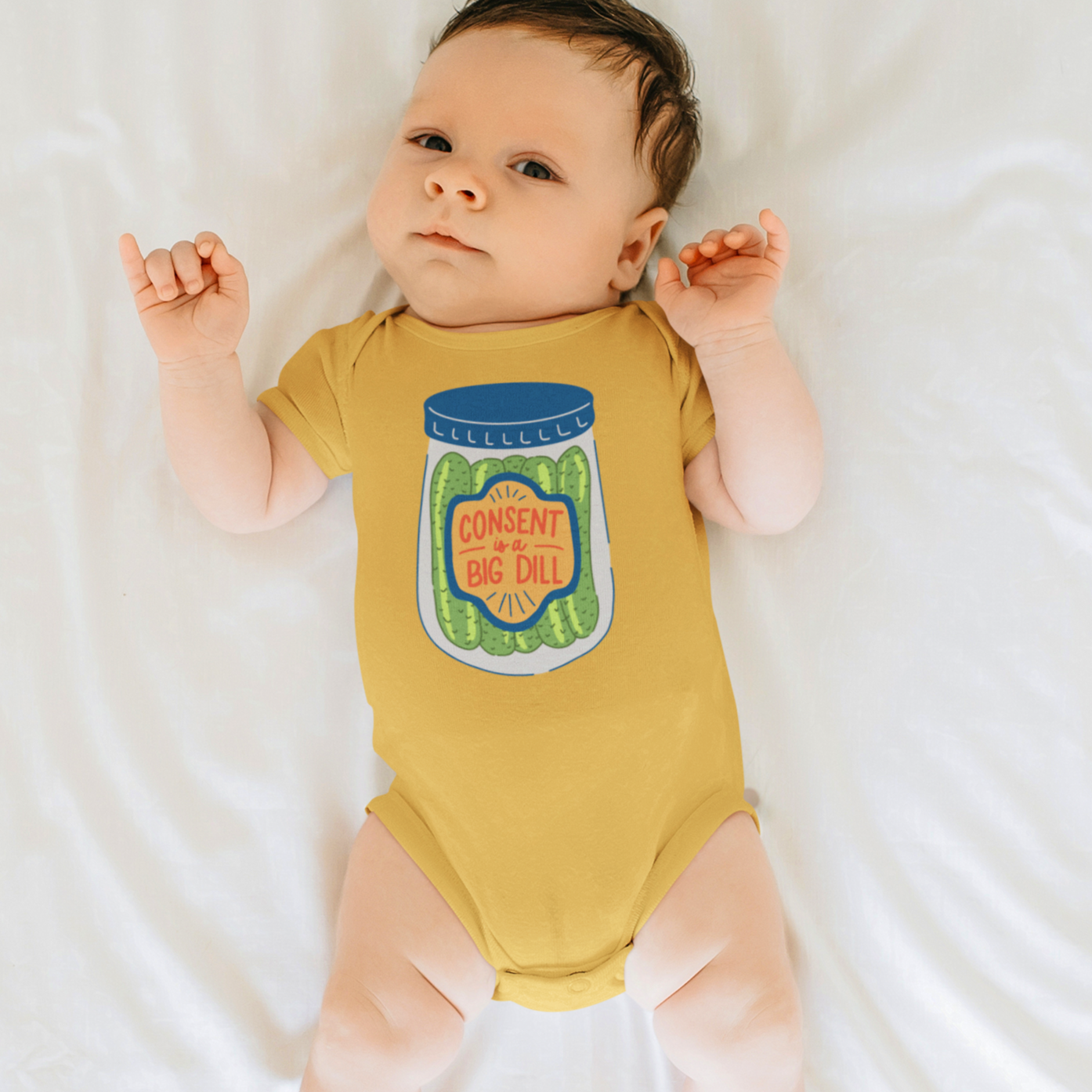 Consent Is A Big Dill Onesie + Toddler Tee