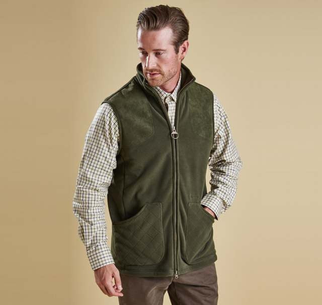 mens gilet barbour