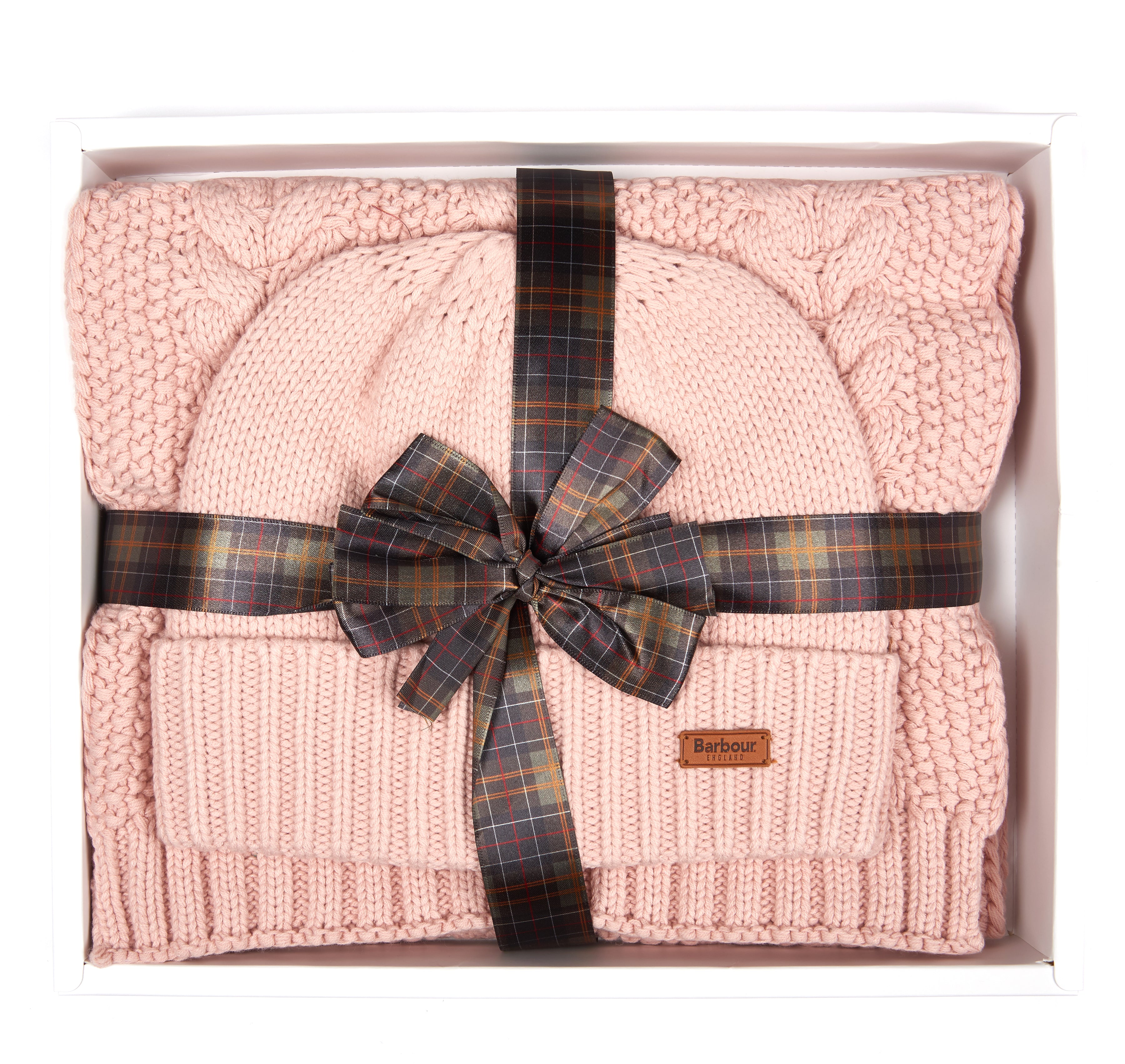 barbour cable knit beanie