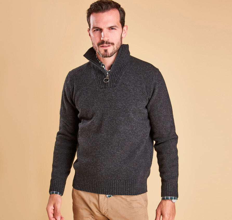 barbour half zip jumper sale