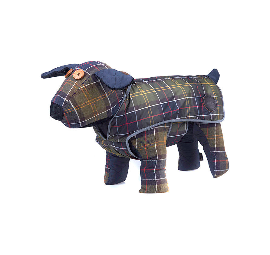 barbour dog coat tartan