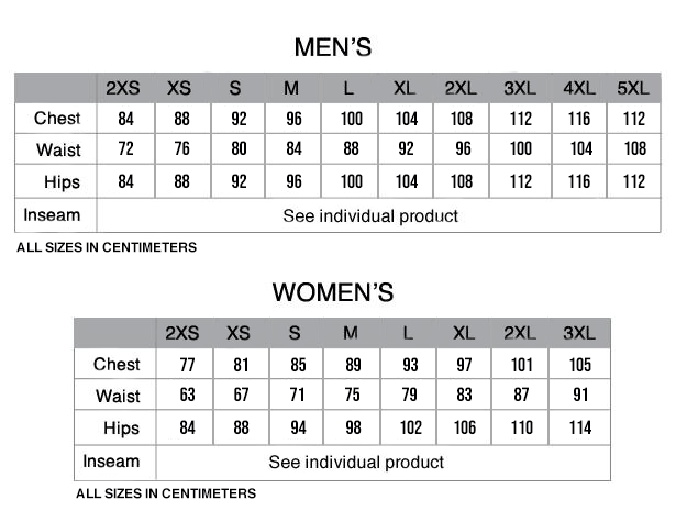 mens size equivalent to women's