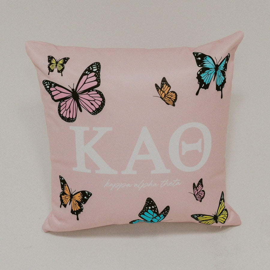 pink butterfly pillow