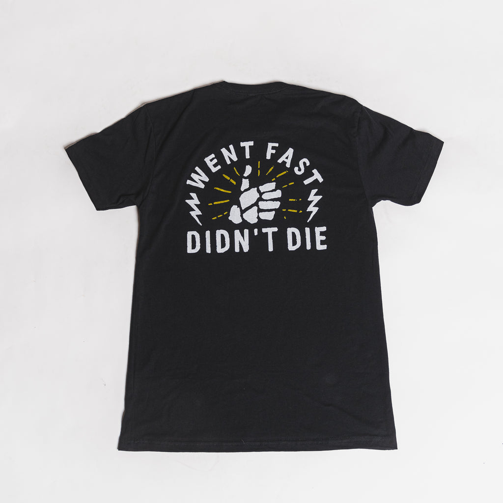 Let Go for Dear Life Tee | Motorycle Apparel & Gear | Go Fast Don't Die | Black | Size L