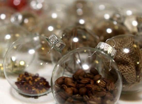 Coffee Bean Christmas Ornament