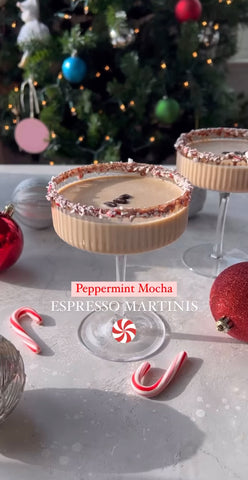 Holiday Coffee Cocktails: Peppermint Mocha Espresso Martini
