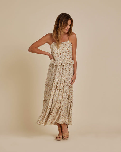 Mabel Dress  Gold Gardens – Rylee + Cru Canada