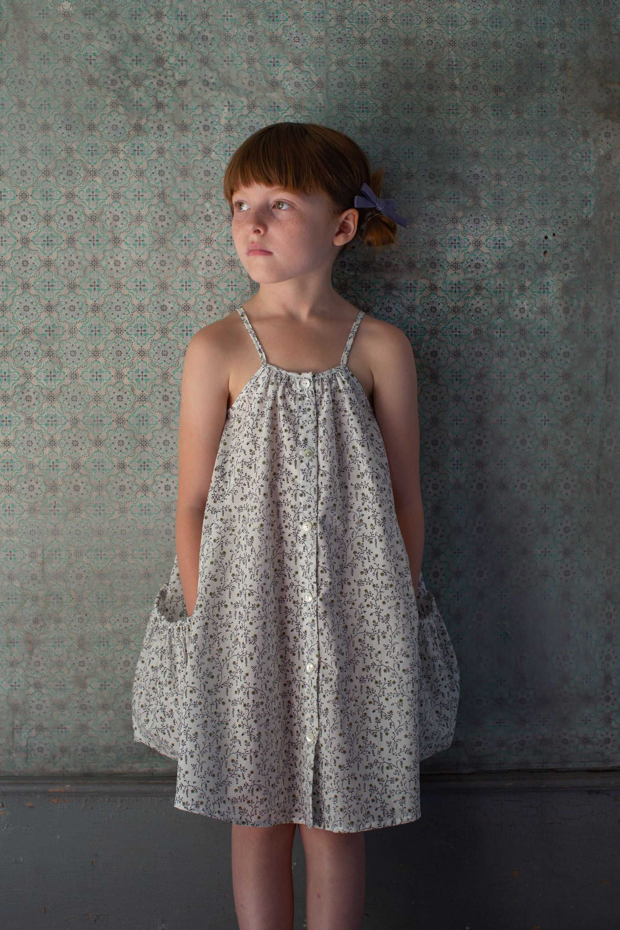 Soor ploom prim dress, vine print 4Y | tspea.org