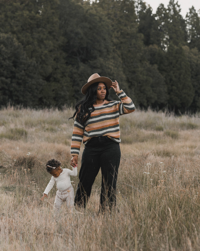 Rylee + Cru Women's Stripe Aspen Sweater - Multi – Casp Baby Mommy & Me  Boutique