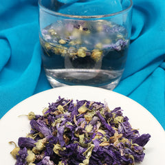 Malva flower tea great to soothing an itchy throat