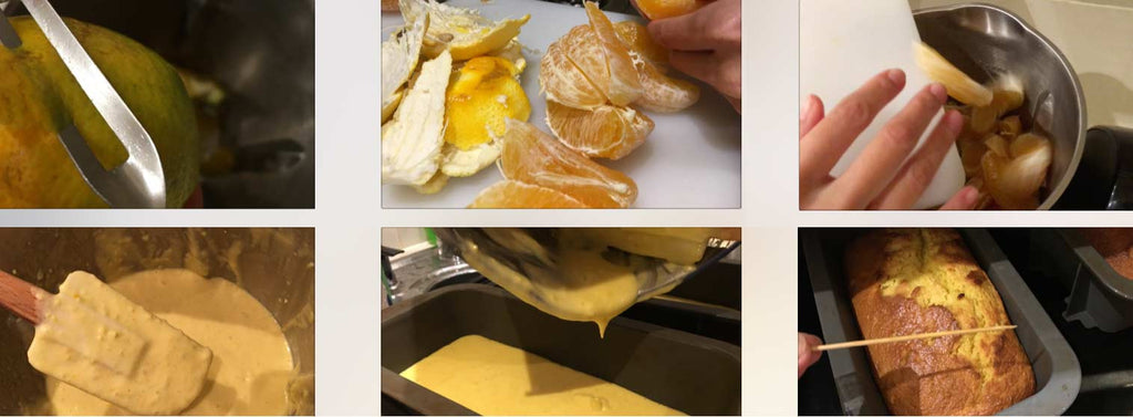Orange Olive Oil Cake with Mint Icing Steps