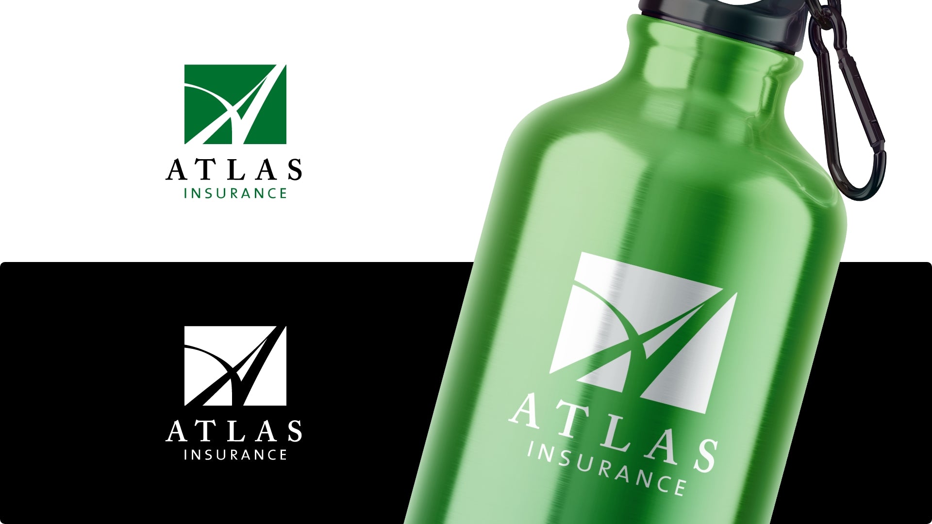Atlas Insurance Brand Identity Design and Logo Design by Scott Luscombe of Creatibly