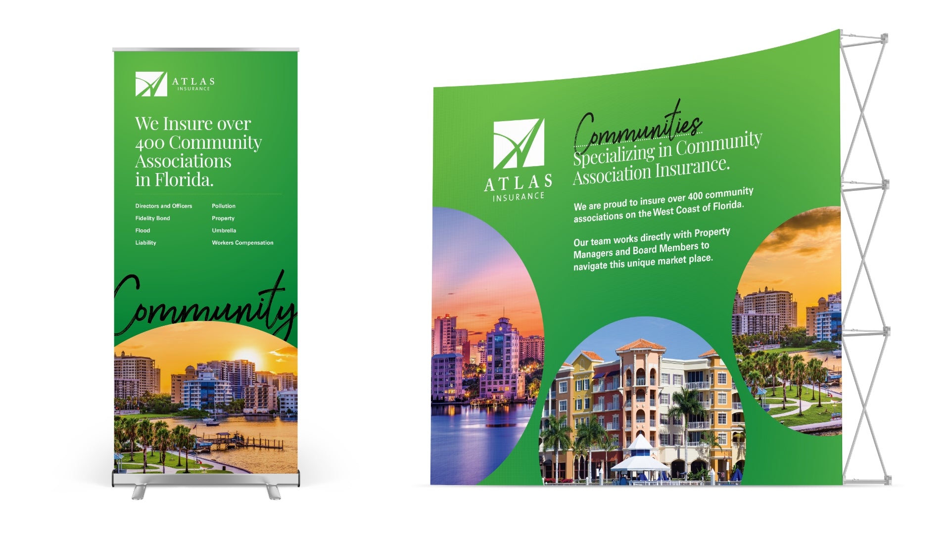 Atlas Insurance Tradeshow Booth Design by Scott Luscombe of Creatibly