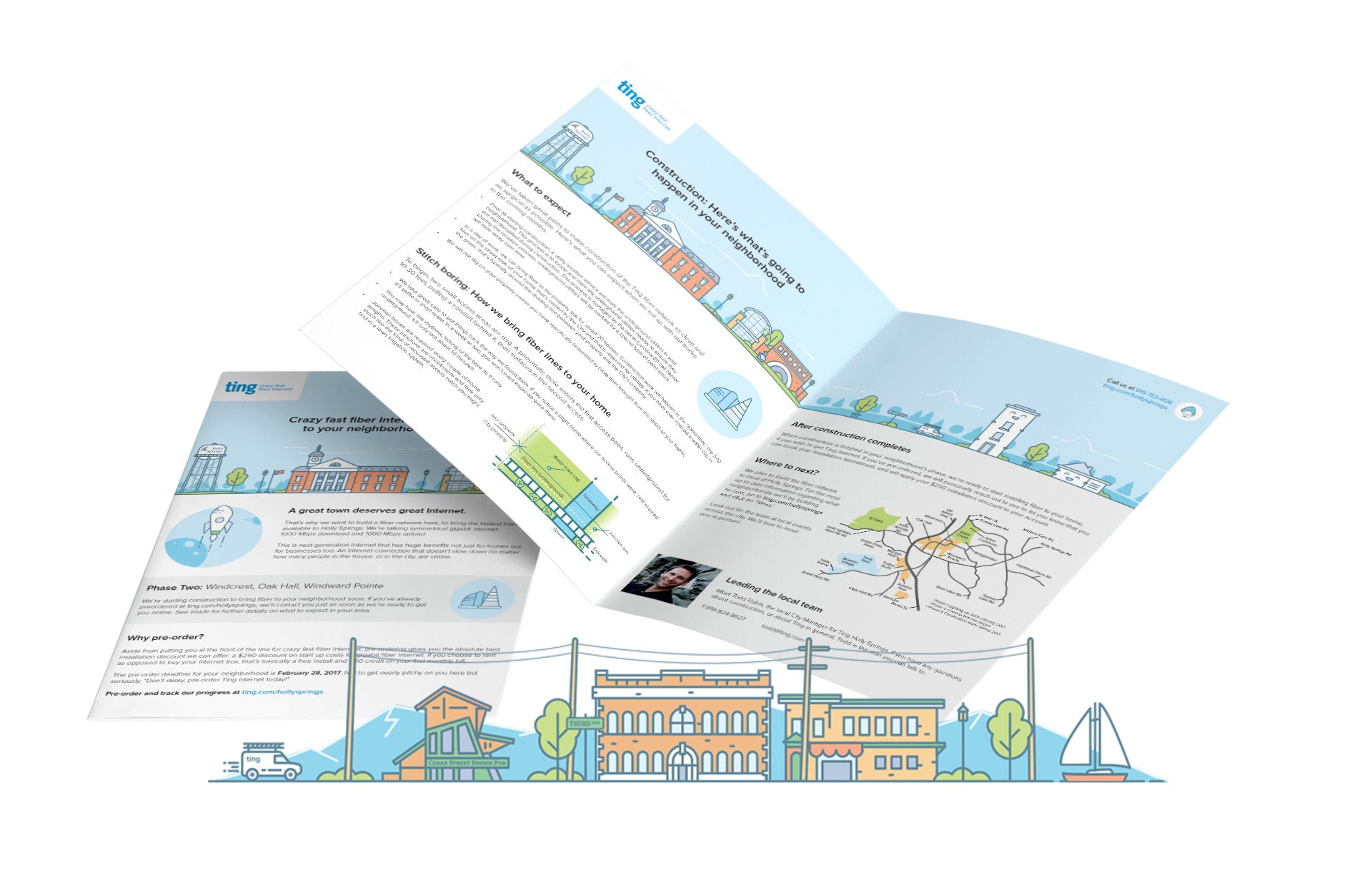 Creatibly Ting Brochure Design and Illustration