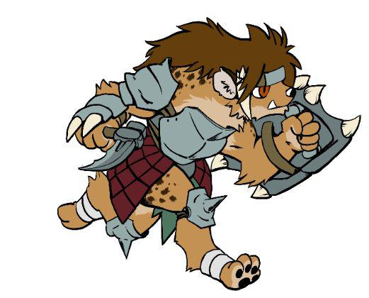 mugen gnoll warrior bara