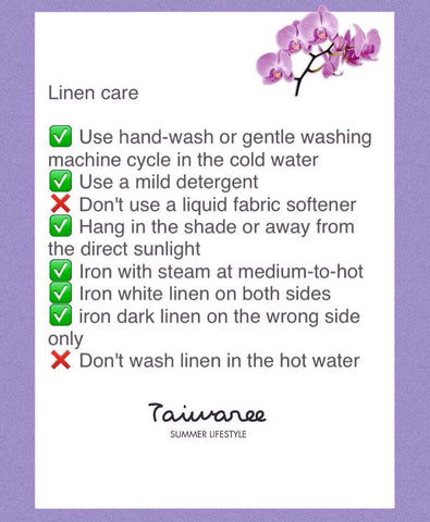 How to care for linen