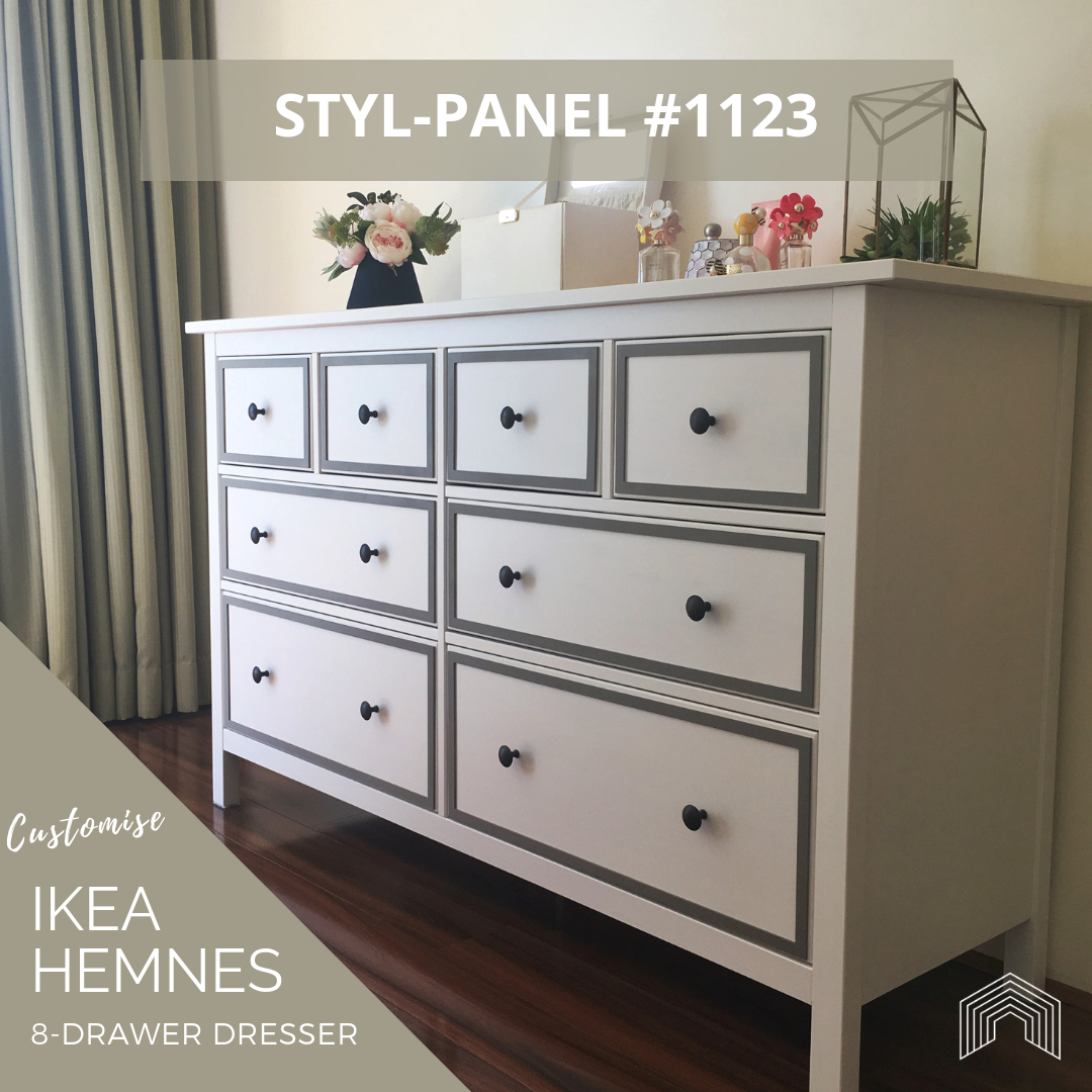 Styl Panel Kit 1123 To Suit Ikea Hemnes 8 Drawer Dresser