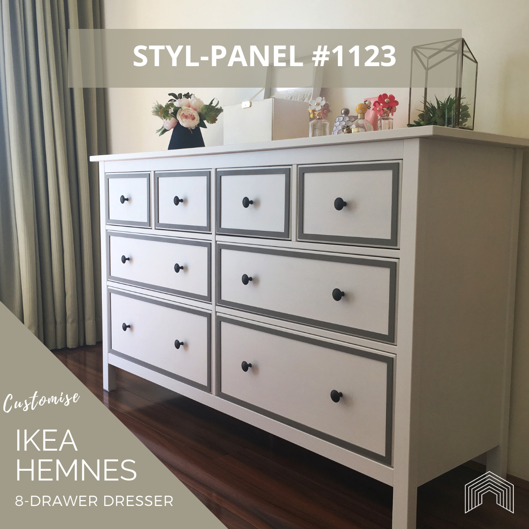 Styl Panel Kit 1123 To Suit Ikea Hemnes 8 Drawer Dresser Lux Hax