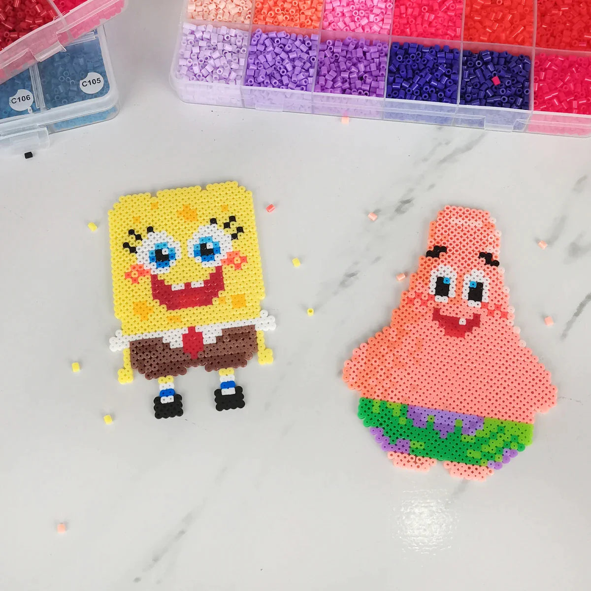 2D Spongebob Patrick Star Pattern | Artkal Beads Pixel Art – Official ...