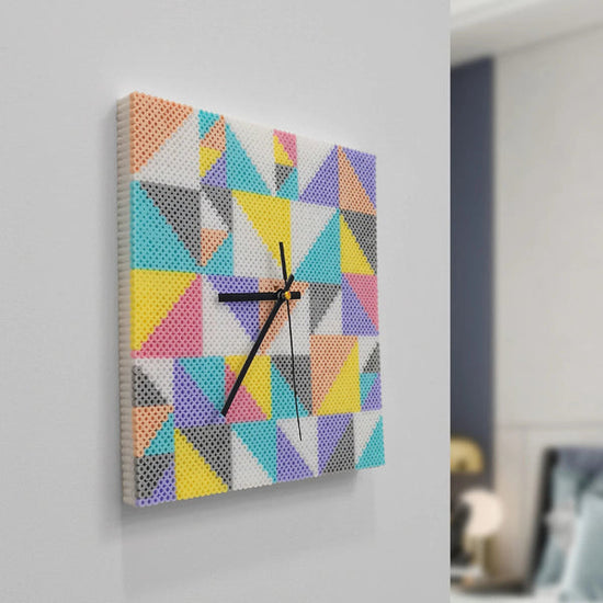 reloj de geometría de bricolaje