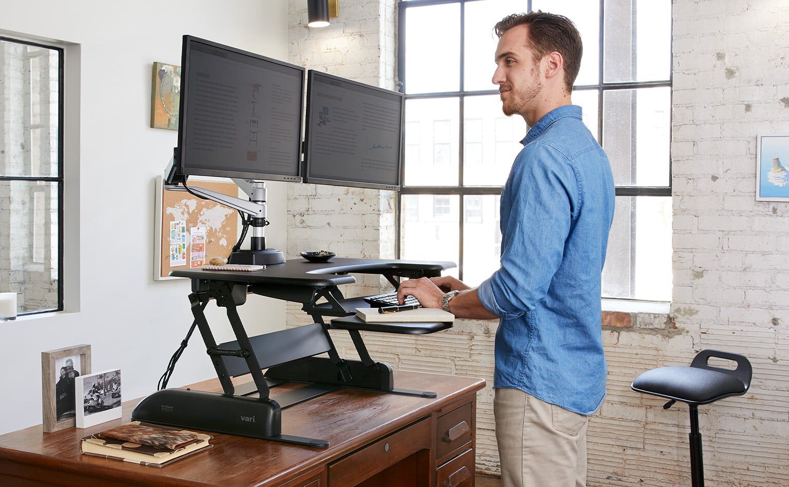 stand up desk add on