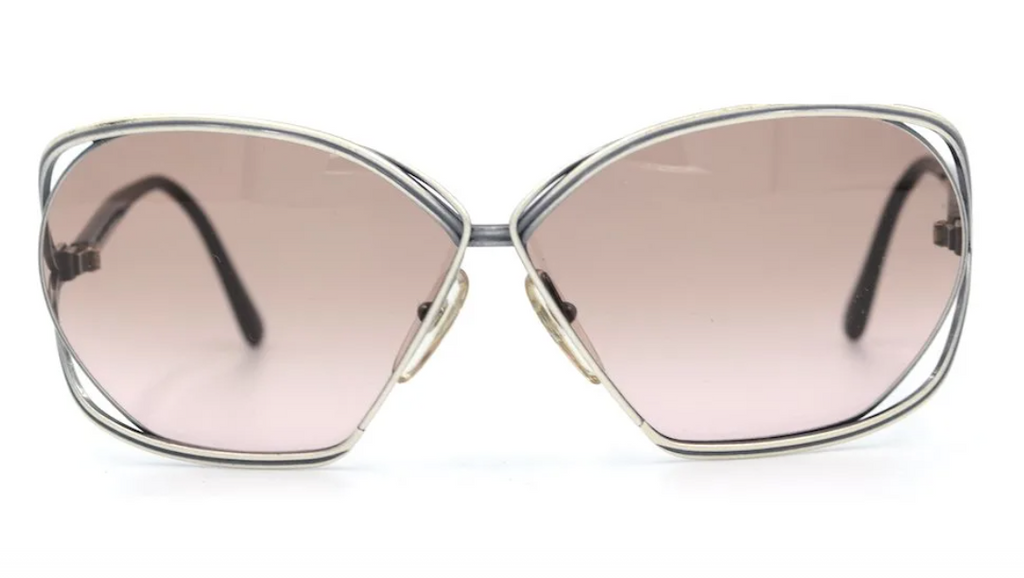 Christian Dior 2499 Vintage Sunglasses. Butterfly Vintage Sunglasses. 1970's Vintage Sunglasses.
