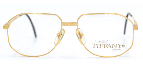 Tiffany Lunettes 129 Gold Plated Mens Designer Glasses