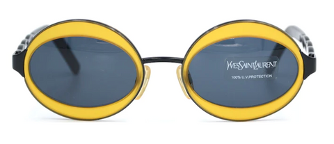 Yves Saint Laurent 6058 Y361 sunglasses. Saint Laurent Sunglasses. Oval designer sunglasses.