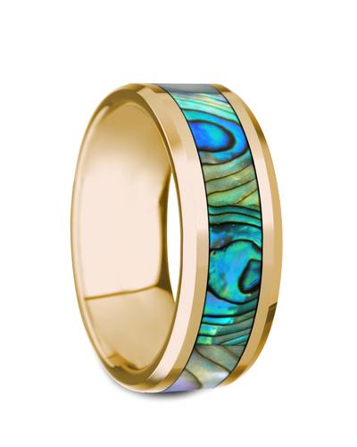 mother of pearl wedding band        <h3 class=