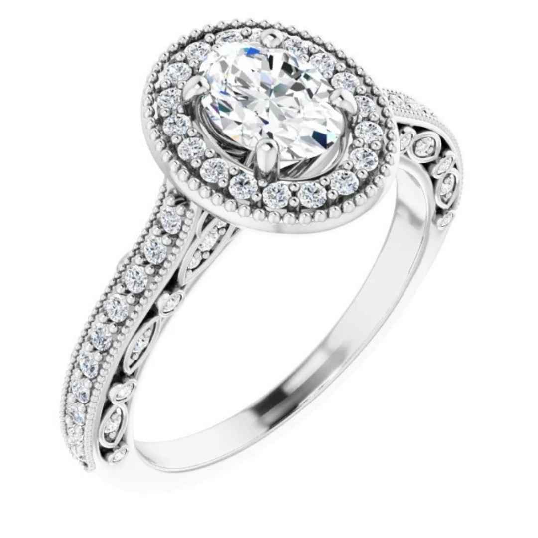 Sophia Diamond Engagement Ring (3 Carat) -18k White Gold